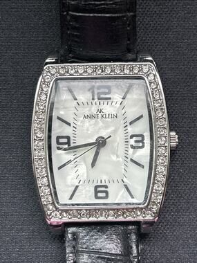 Anne Klein Silver Tone Pearlized Dial Women’s Quartz Watch